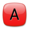 A Button (blood Type) emoji on LG